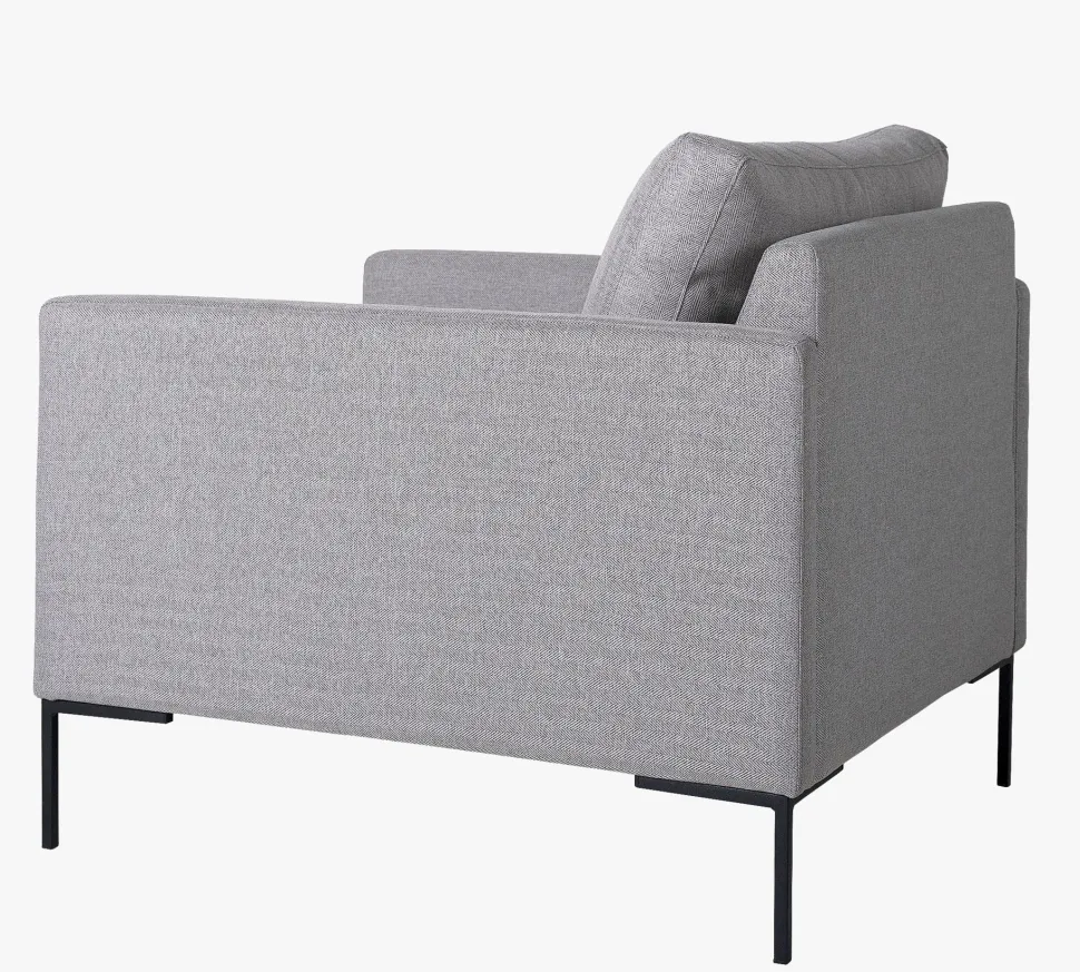 Setetrekk pakke loungestol lys grå - 40x40x60 cm