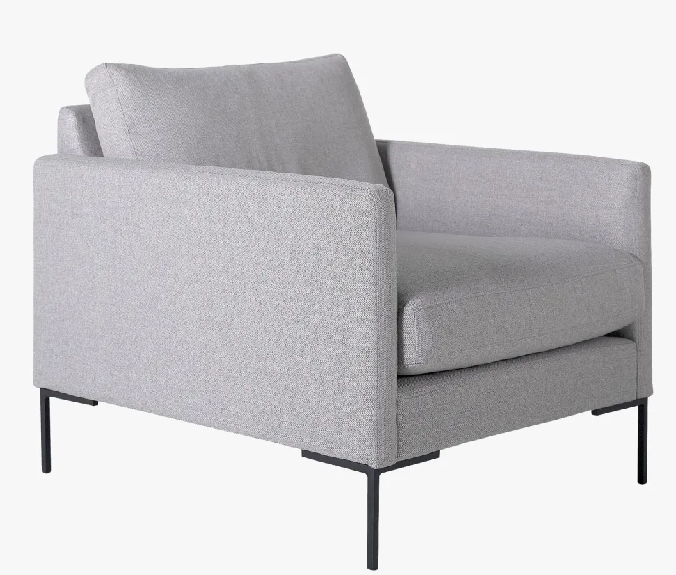Setetrekk pakke loungestol lys grå - 40x40x60 cm