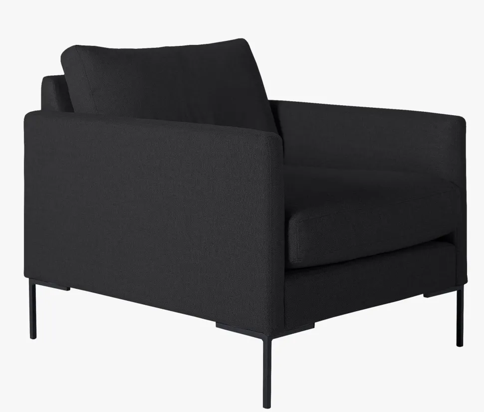 Setetrekk pakke loungestol svart - 40x40x60 cm