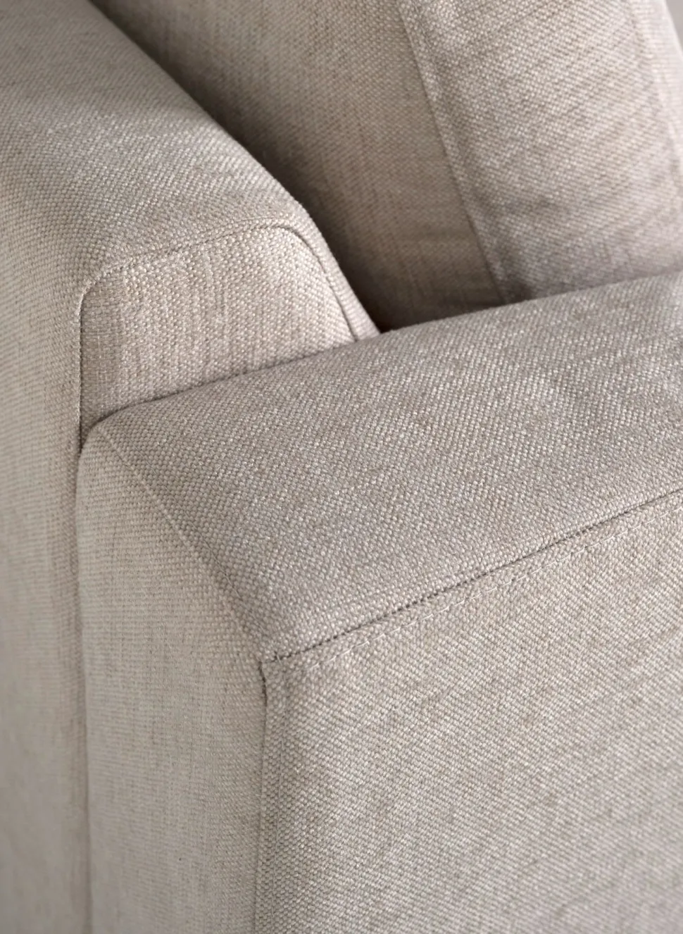 Setetrekk pakke åpen ende venstre beige - 60x60x60 cm