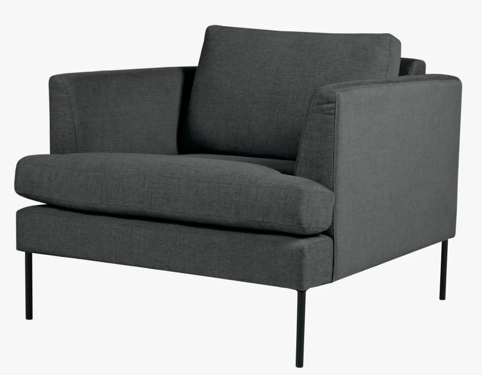 Setetrekkpakke loungestol grå - 40x40x60 cm