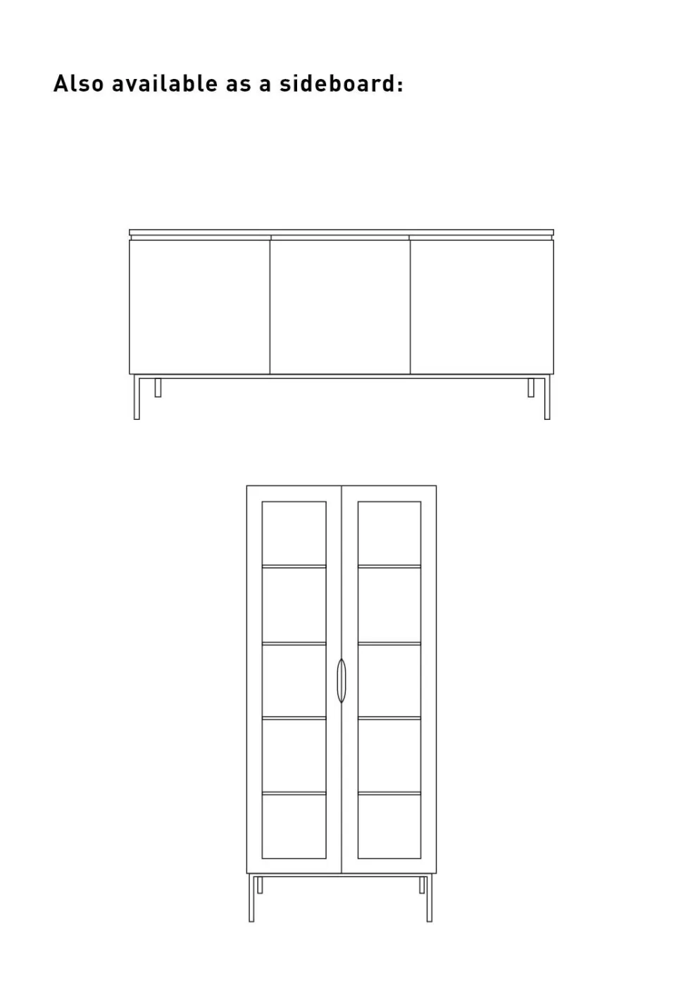 Skap natur - 75x40x175 cm