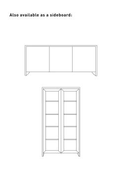 Skap svart - 100x40x183 cm