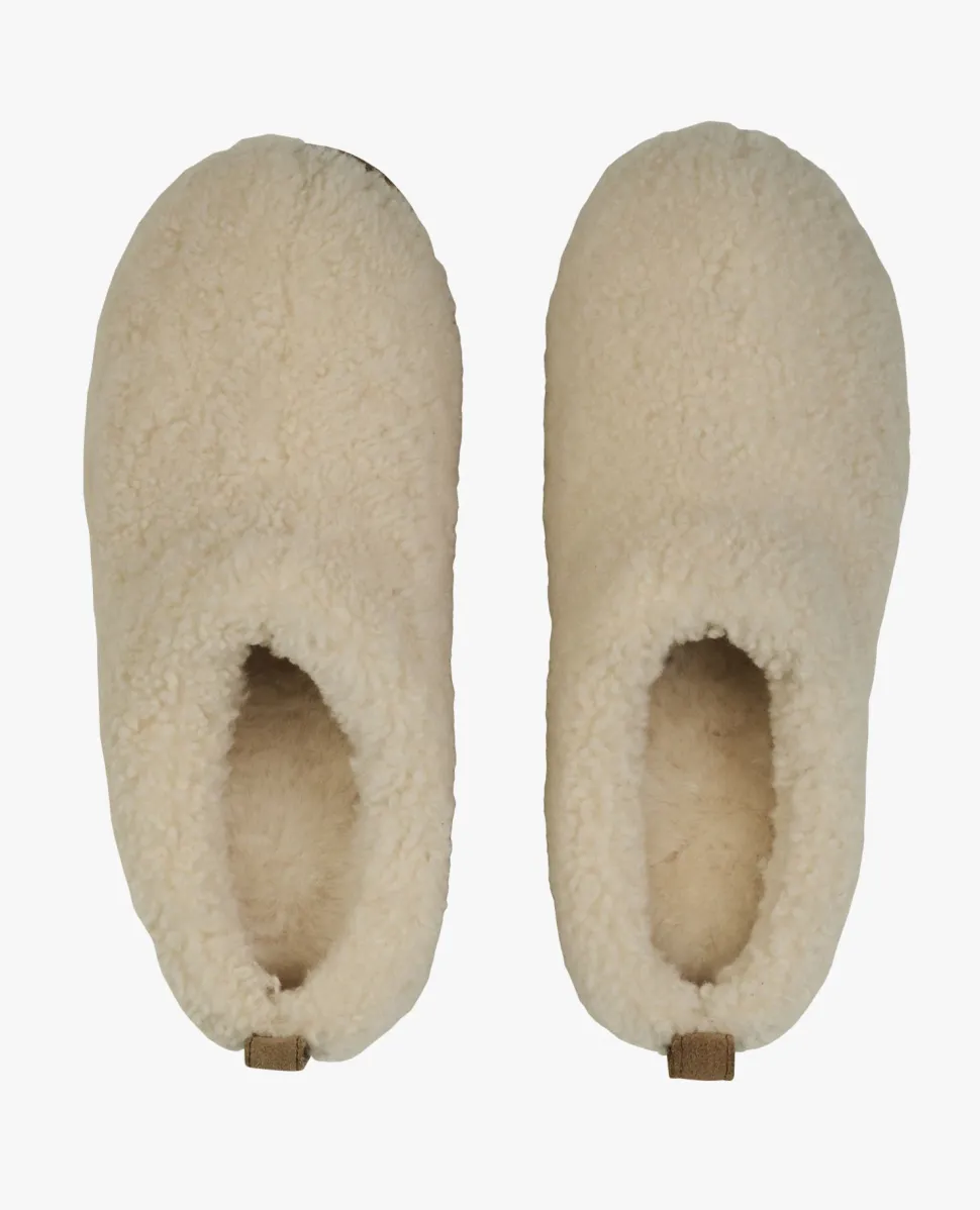 Skinntøfler offwhite - 37