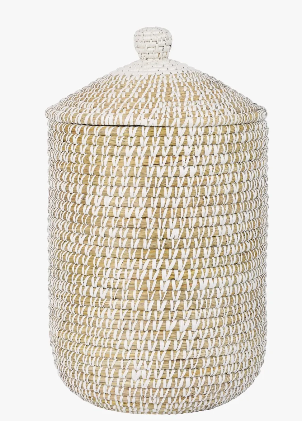 Skittentøyskurv natur - H34cm Ø26cm