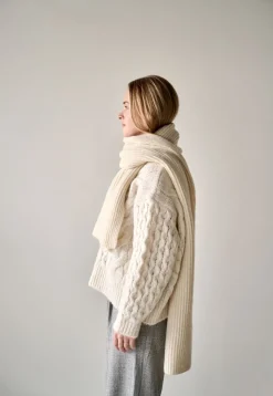 Skjerf offwhite - 40x185 cm