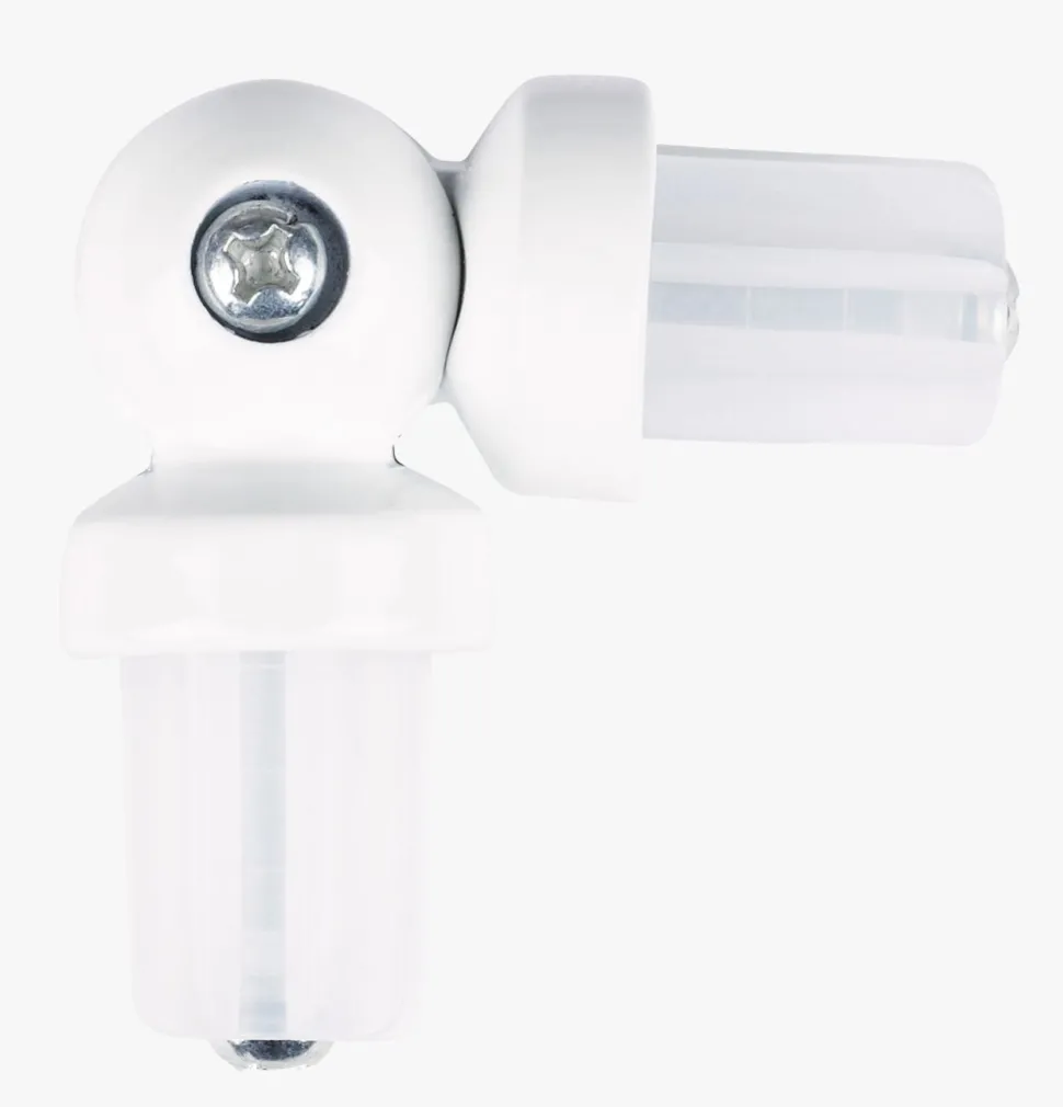 Skjøtestykke hvit - 13/16 mm