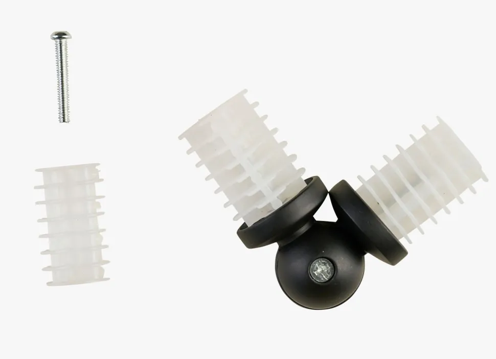 Skjøtestykke svart - 22/25 mm
