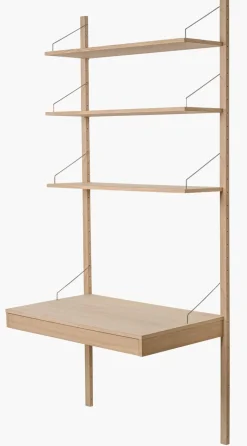 Skrivebordsmodul med skuff natur - 100x60x8 cm