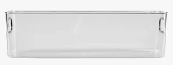Smal oppbevaringsboks transparent - 9,7x26,5x15,5 cm