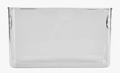 Smal oppbevaringsboks transparent - 9,7x26,5x15,5 cm