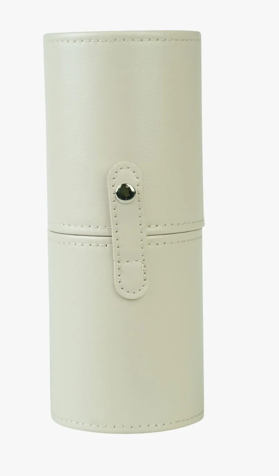 Sminkekost holder beige - 8x20 cm
