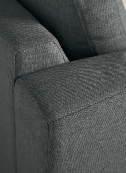 Sofa åpen ende venstre grå - 269x222x80 cm