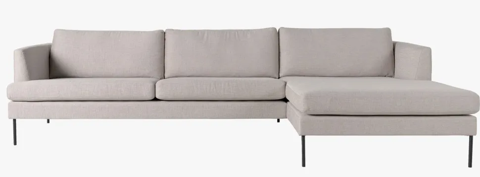 Sofa sjeselong høyre beige - 300x156x80 cm
