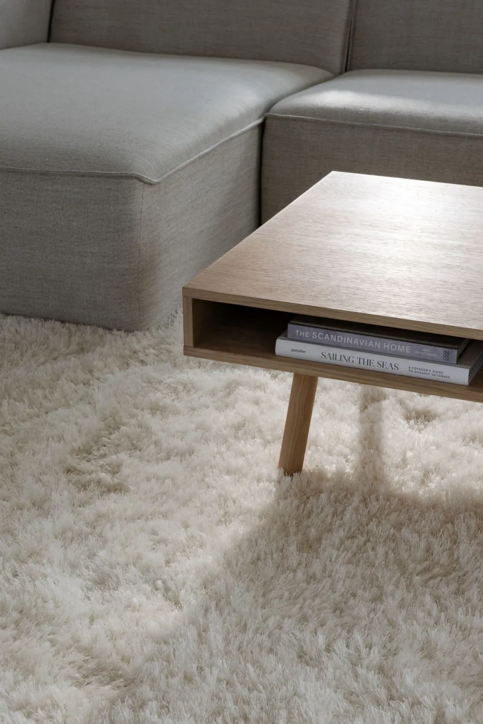 Sofabord høy modell natur - 70x130x48 cm