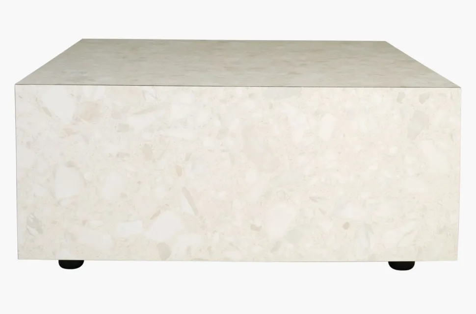 Sofabord multi beige - 75x75x35 cm