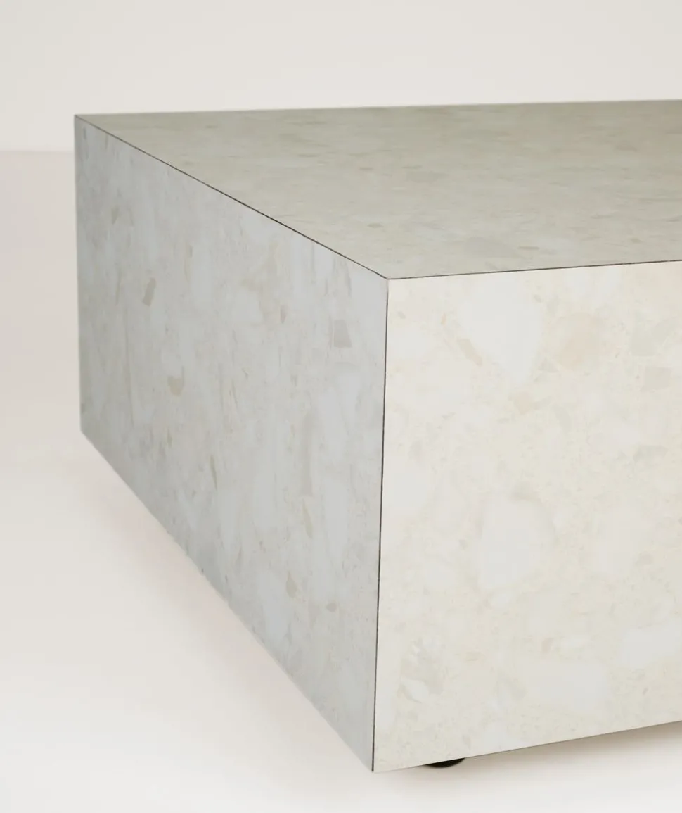 Sofabord multi beige - 75x75x35 cm