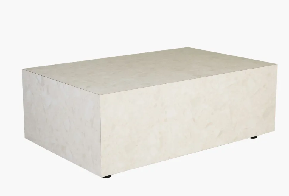 Sofabord multi beige - 75x75x35 cm