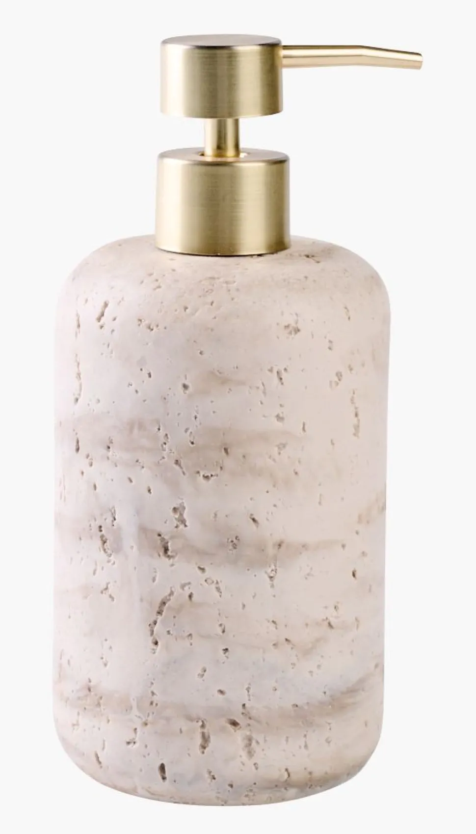Såpedispenser beige - 8,3x8,3x19,3 cm