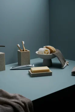 Såpedispenser sand - 8x5x18 cm