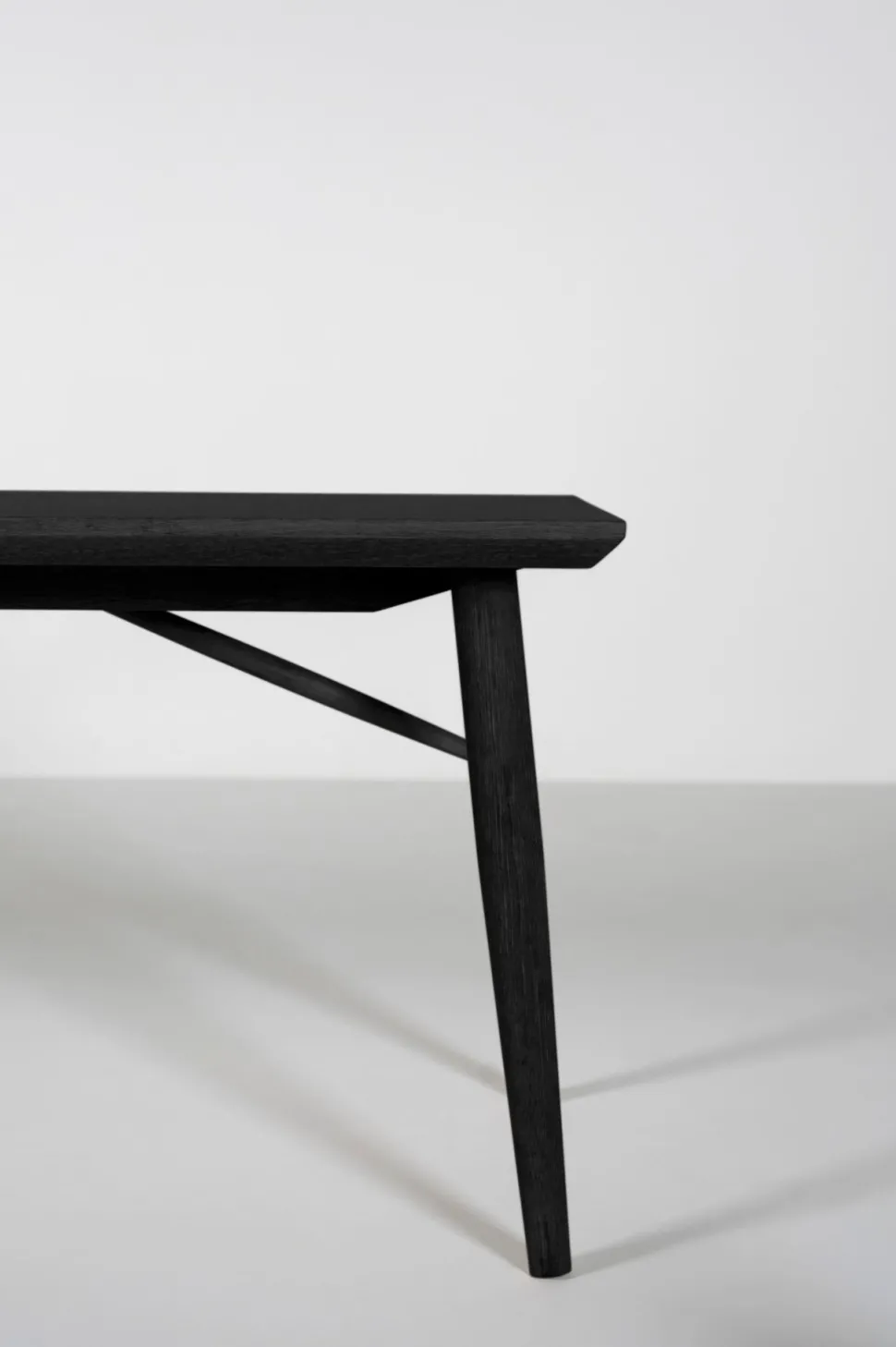 Spisebenk svart - 40x190x45 cm