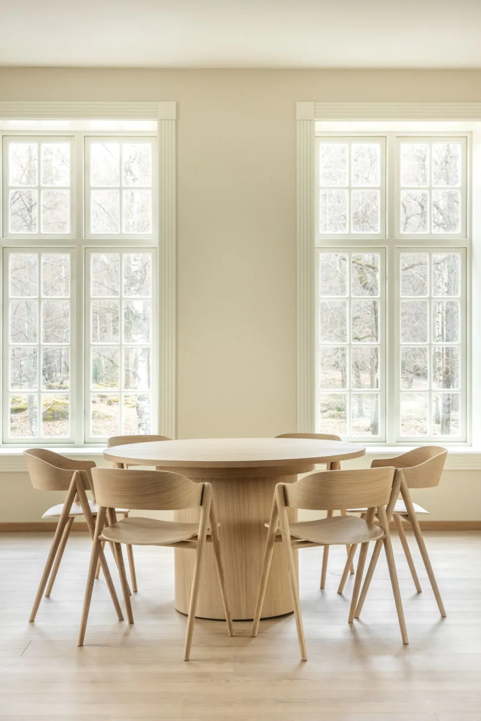 Spisebord natur - ø 127 cm