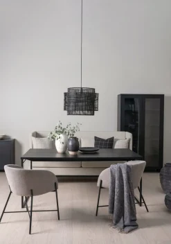 Spisebord svart - 100x200x75 cm