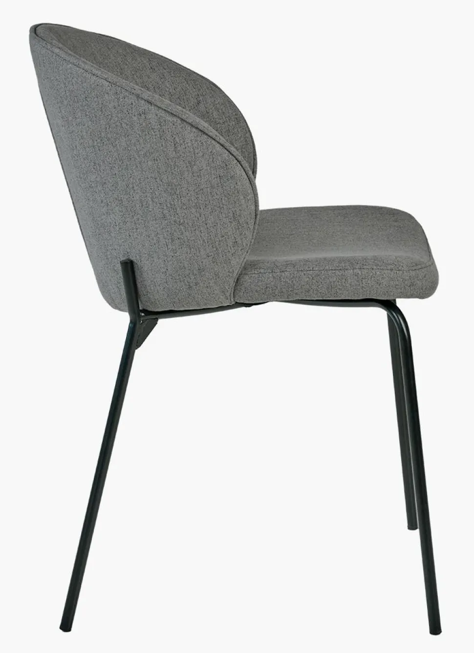 Spisestuestol grå - 57x49.5x80 cm