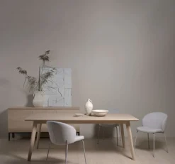 Spisestuestol lys beige - 57x49.5x80 cm