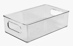 Stablebar oppbevaringsboks transparent - 10x25,5x7,7 cm