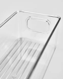 Stablebar oppbevaringsboks transparent - 10x25,5x7,7 cm