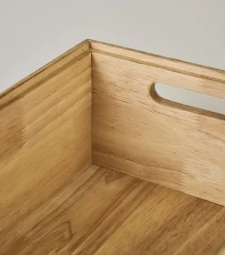 Stablebar oppbevaringsboks natur - 35x20x12 cm