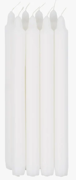 Stakelys hvit - 25 cm