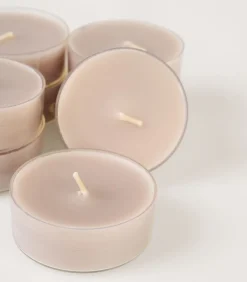 Store telys beige - 6x2 cm