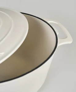 Støpejernsgryte oval krem - 5800ml