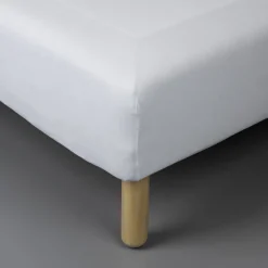 Stretchlaken hvit - 90x200 cm
