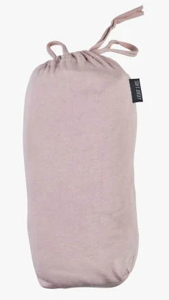 Stretchlaken lys rosa - 90x200 cm