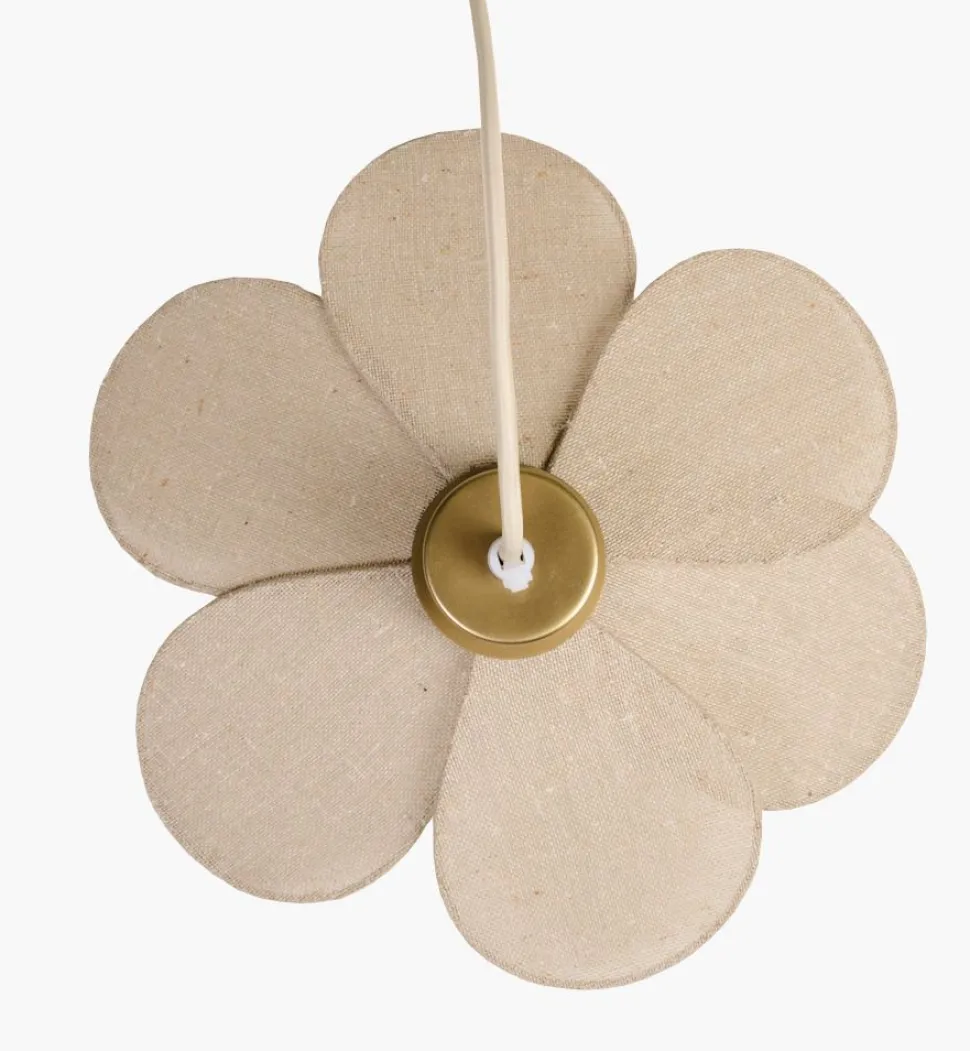 Taklampe natur - 30x30x9 cm