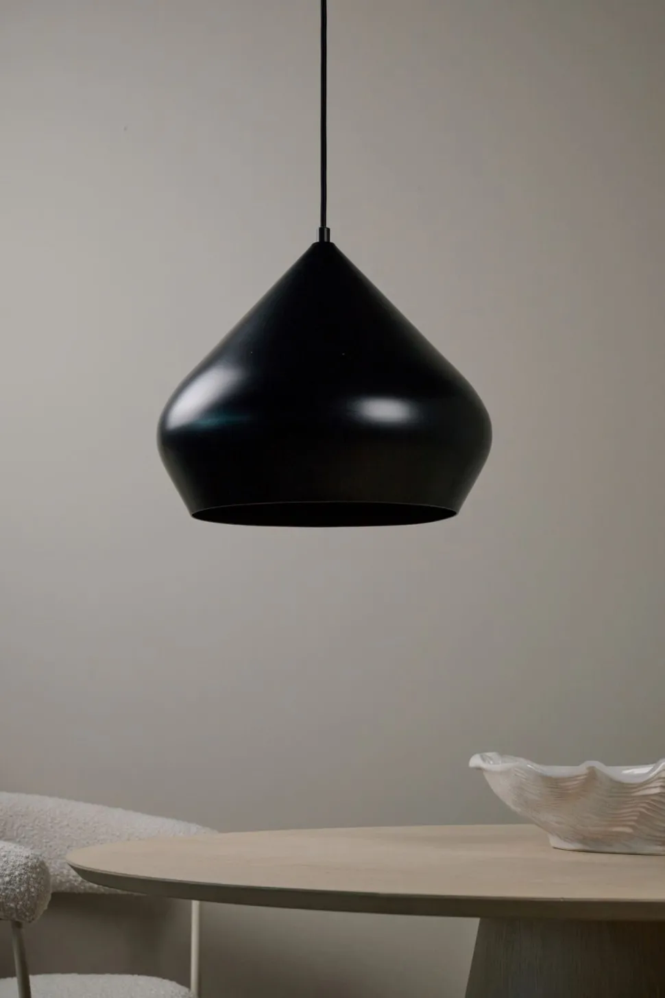 Taklampe svart - 29,5 cm ø34