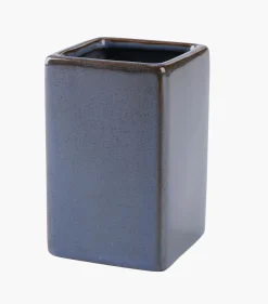 Tannbørsteholder grå - 7,2x7,2x11 cm