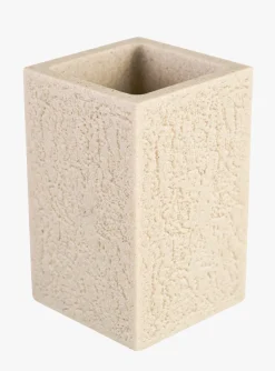 Tannbørsteholder sand - 6,8x6,8x11 cm