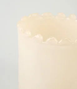 Telysholder beige - 15,6x15,6x15,5 cm