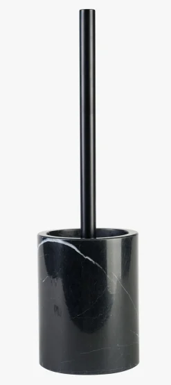 Toalettbørste svart - 9,6x9,6x13 cm