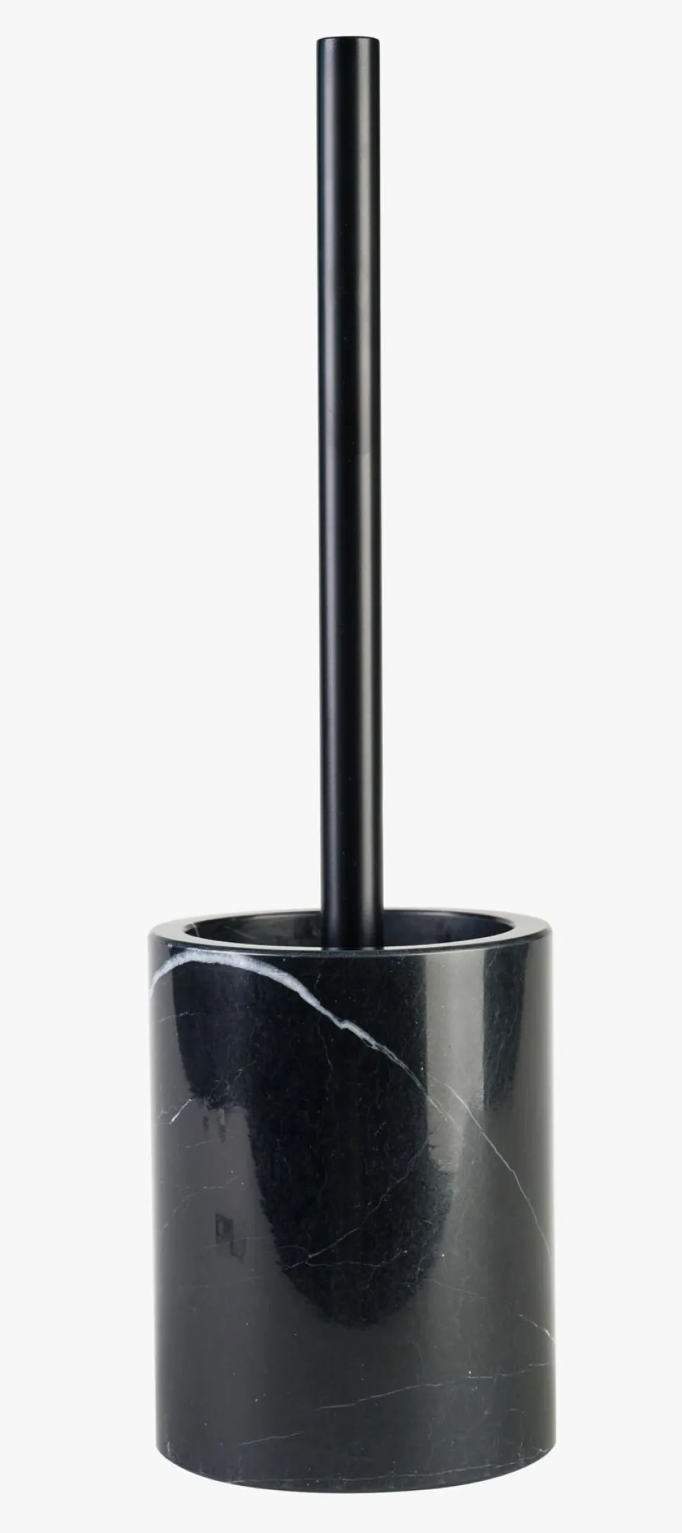 Toalettbørste svart - 9,6x9,6x13 cm