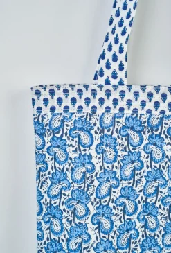 Totebag blå - 30x30 cm