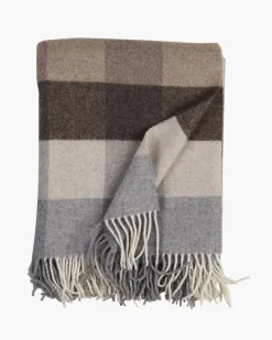 Ullpledd multi beige - 130x170 cm