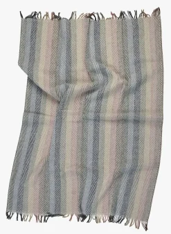 Ullpledd multi blå - 130x170 cm