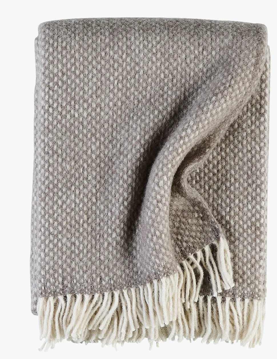 Ullpledd taupe - 130x170 cm