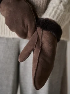 Ullvott mørk brun - one size