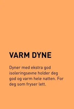 Varm dundyne hvit - 140x200 cm